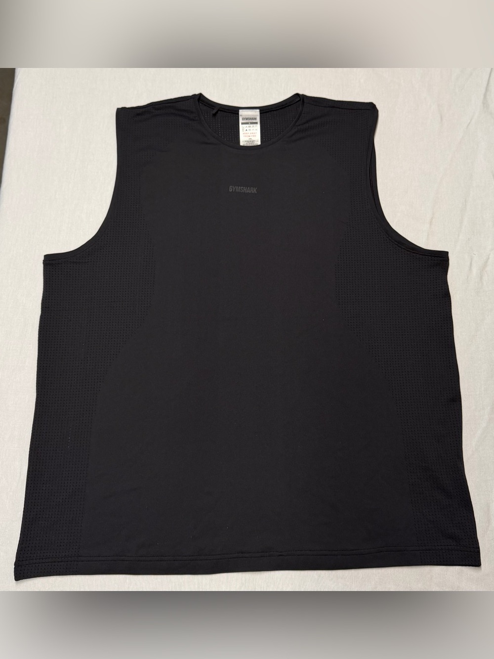 Gymshark Distance Seamless Tank Men's Sz Small Athletic Black NWOT